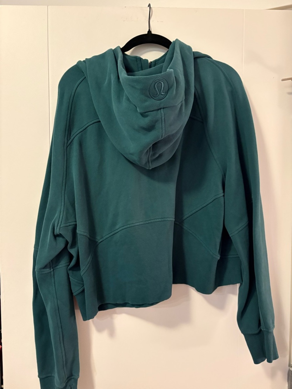 Lululemon Scuba Oversized Funnel-Neck Half Zip Dark Green - Picture 4 of 4